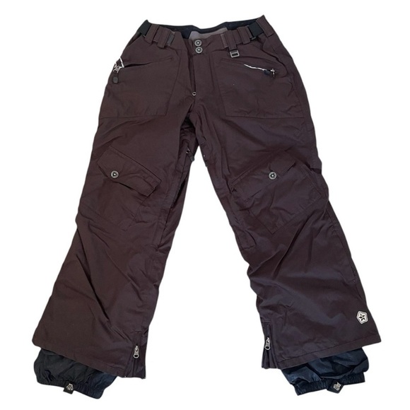 Sessions Ridge Series Snow Ski Snowboard Pants Cargo Brown - Size Small Woman’s - Picture 1 of 16